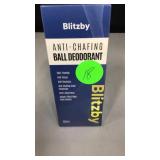 Blitz by anti-chafing ball deodorant
