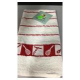 Red jumbo kitchen towel