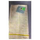 Yellow check jumbo kitchen towel