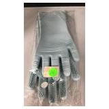 Pair of blue pet wash gloves