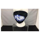 Blue Porsche Facemask with adjustable ear loops