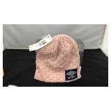 Umbro pink kids winter hat