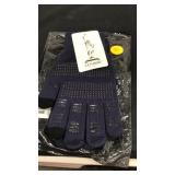 Lethmik navy blue gloves with grippers