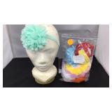 Hair bands ( girls ) with a flower multiple color