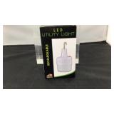 LED utility light rechargeable with a hook