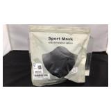 Sports masks with valves
