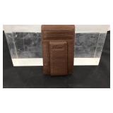 Pocket wallet with magnetic money clip