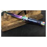 Milano Blue Handle Rainbow Colored Spring Assist