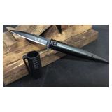 Black Bullet Style Thumb Assist Knife