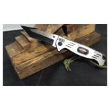 Silver Harley Davidson Knife