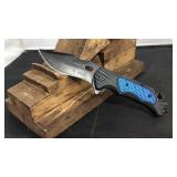 Blue/black knife
