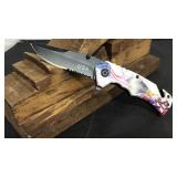 Bald Eagle/American Flag Spring Assist Knife