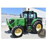 2013 John Deere 6105M, 6,263 Hrs, Enclosed cab, Deluxe Cab, Heat,