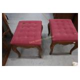 Antique Tufted ottomans