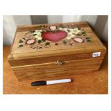 PAINTED WOOD BOX