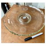 CORNFLOWER CRYSTAL PLATTER