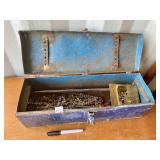 BLUE METAL TOOL BOX