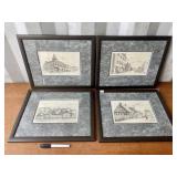 4 FRAMED DECOR