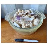 GLASS BOWL SEASHELLS