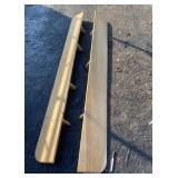 2 WOOD SHELVING