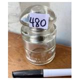 CLEAR ANTIQUE GLASS INSULATOR