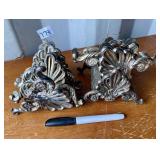 SILVER PLATED NAPKIN HOLDERS