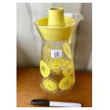 VINTAGE GLASS LEMONADE PITCHER