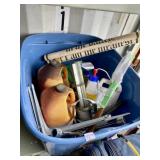 BLUE TOTE AND CONTENTS