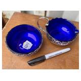 COBALT BLUE CREAM AND SUGAR