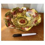RED GLASS BOWL