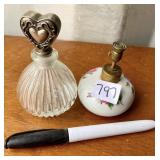 2 PERFUME BOTTLES