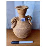 FOLK ART POTTERY VASE