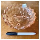 PINK DEPRESSION GLASS BOWL