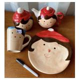 TEA POT AND DISH SET