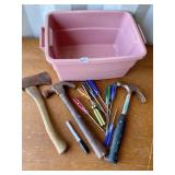 TOOLS IN PINK TOTE