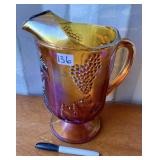 CARNIVAL GLASS PITCHER