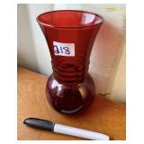 ANCHOR HOCKING ROYAL RUBY VASE