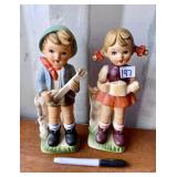 2 HUMMEL LIKE FIGURINES