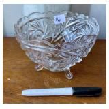 CRYSTAL FOOTED BOWL