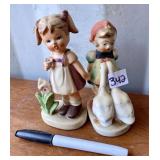 PAIR VINTAGE FIGURINES