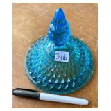 BLUE GLASS LID