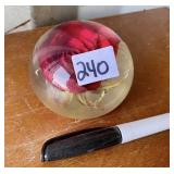 GLASS PAPER WEIGHT