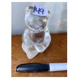 GLASS BEAR PAPER WEIGHT