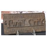 Twin City Cast Iron Plaque
