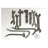 10 Assorted Wrenches & Bars