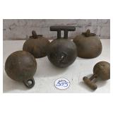5 Cast Iron Weights