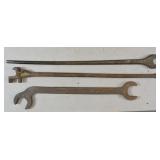 3 Large Iron Steam Engine Tools
