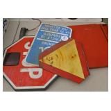Road Signs & School Bus Stop