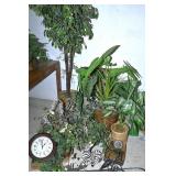 Group Of Artificial Plants & Décor