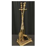 Brass Fireplace Set